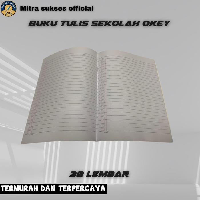 

BOOM SALE BUKU TULIS MERK OKEY 38 LEMBAR 1 PACK [ISI 10 BUKU] KODE 407