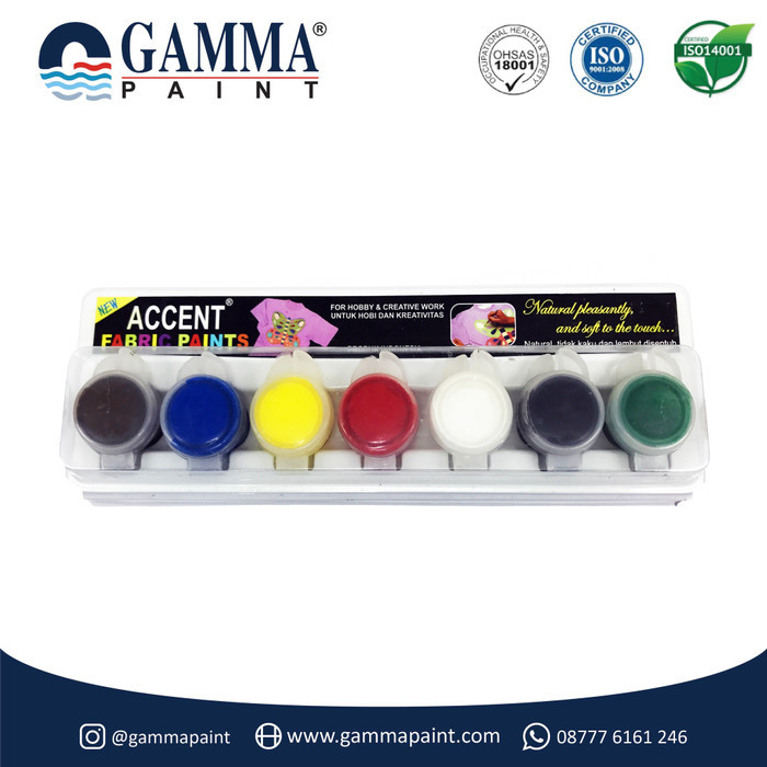 

Accent Fabric Paint Set - Cat Untuk Kain - Acrylic Water-Based Harga Promo