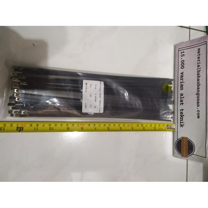 

Kabel Ties Stainless Steel Lapis Pvc Anti Karat 300 mm Cable Tis 1PACk