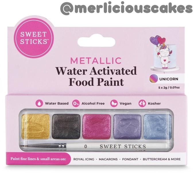 

Promo Unicorn Mini Palette Sweet Sticks Edible Art Paint Cake Kue COD