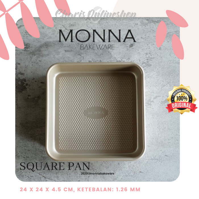 SIGNORA MONNA BAKEWARE - Square Pan Loyang Kue Bolu, Zebra, Chiffon
