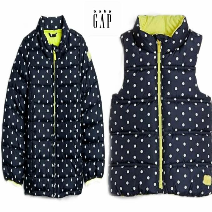Promo Jaket / Rompi Baby Gap Polkadot Hitam COD