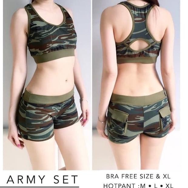 Murah Bra Army Sportbra Senam Wanita