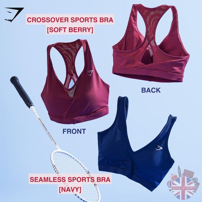 Sale Gymshark Seamless Racer Back Sports Bra Women Yoga *100% Original Uk*