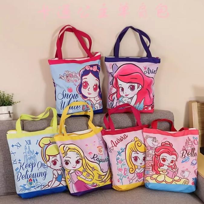 Sale Tas Princess Disney Cinderella Belle Ariel Impor