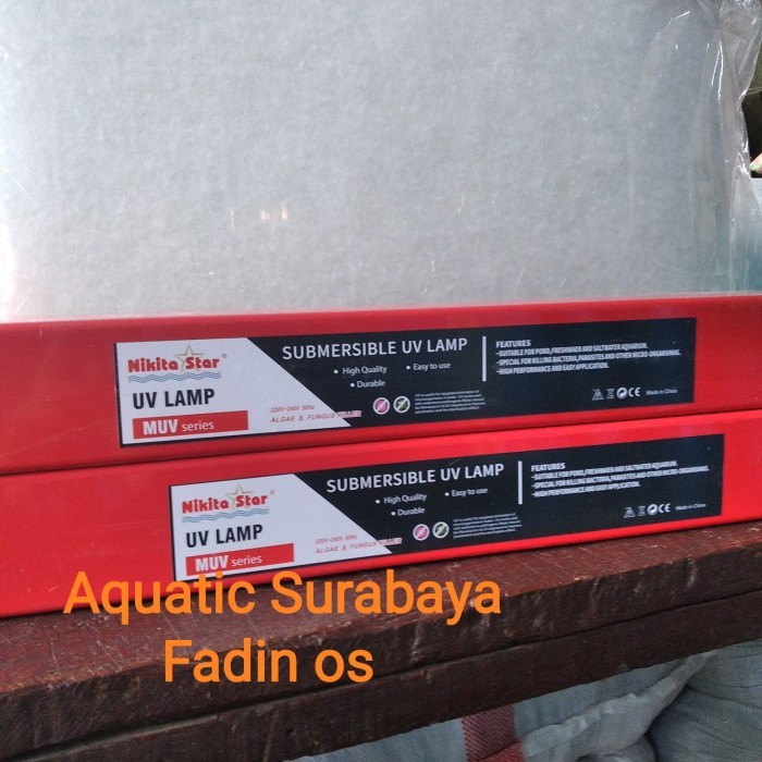 Lampu UV Celup Kolam Aquarium Nikita UV 24/36 Watt UV Kolam Koi