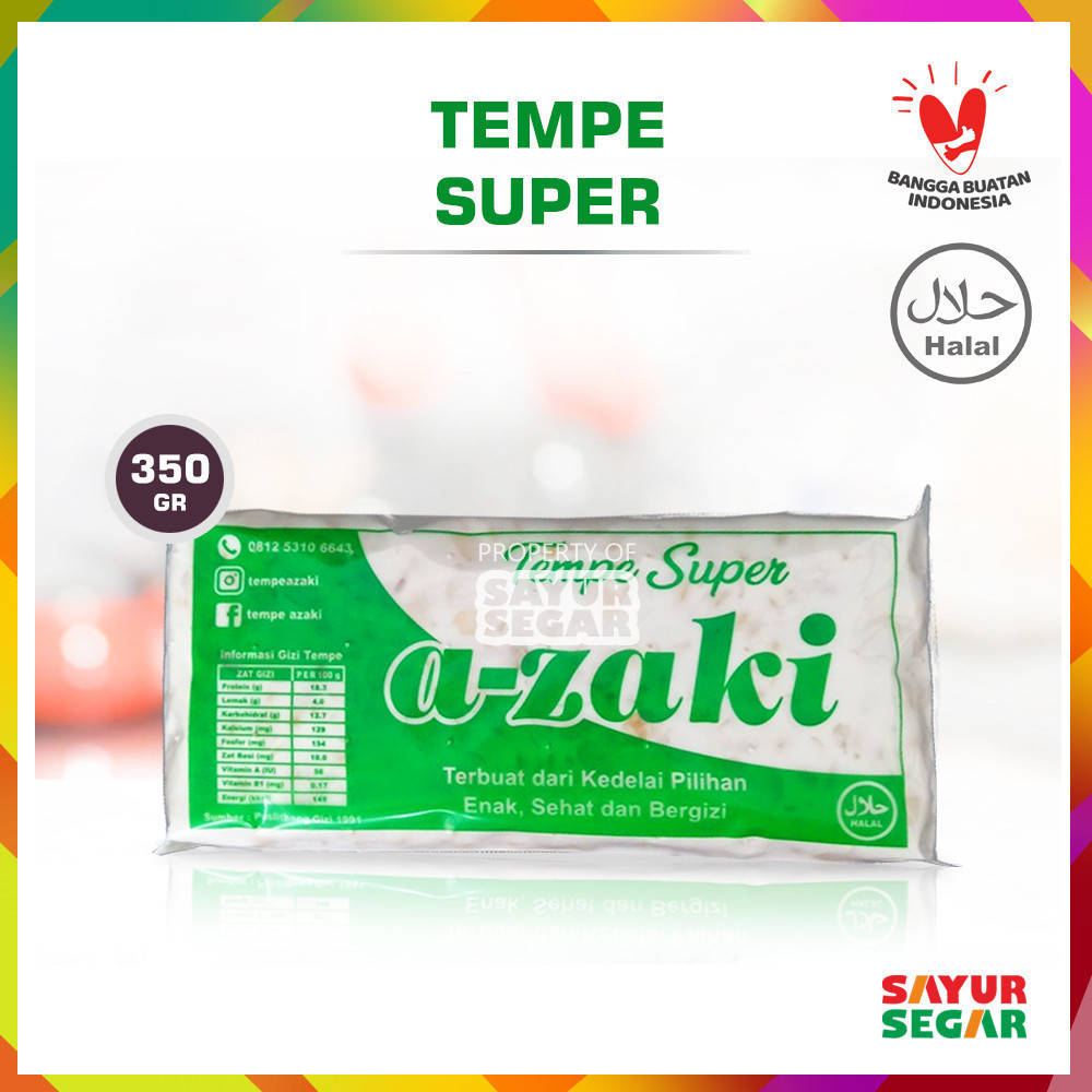 

Tempe Super A-ZAKI Kedalai Pilihan [100% Halal]