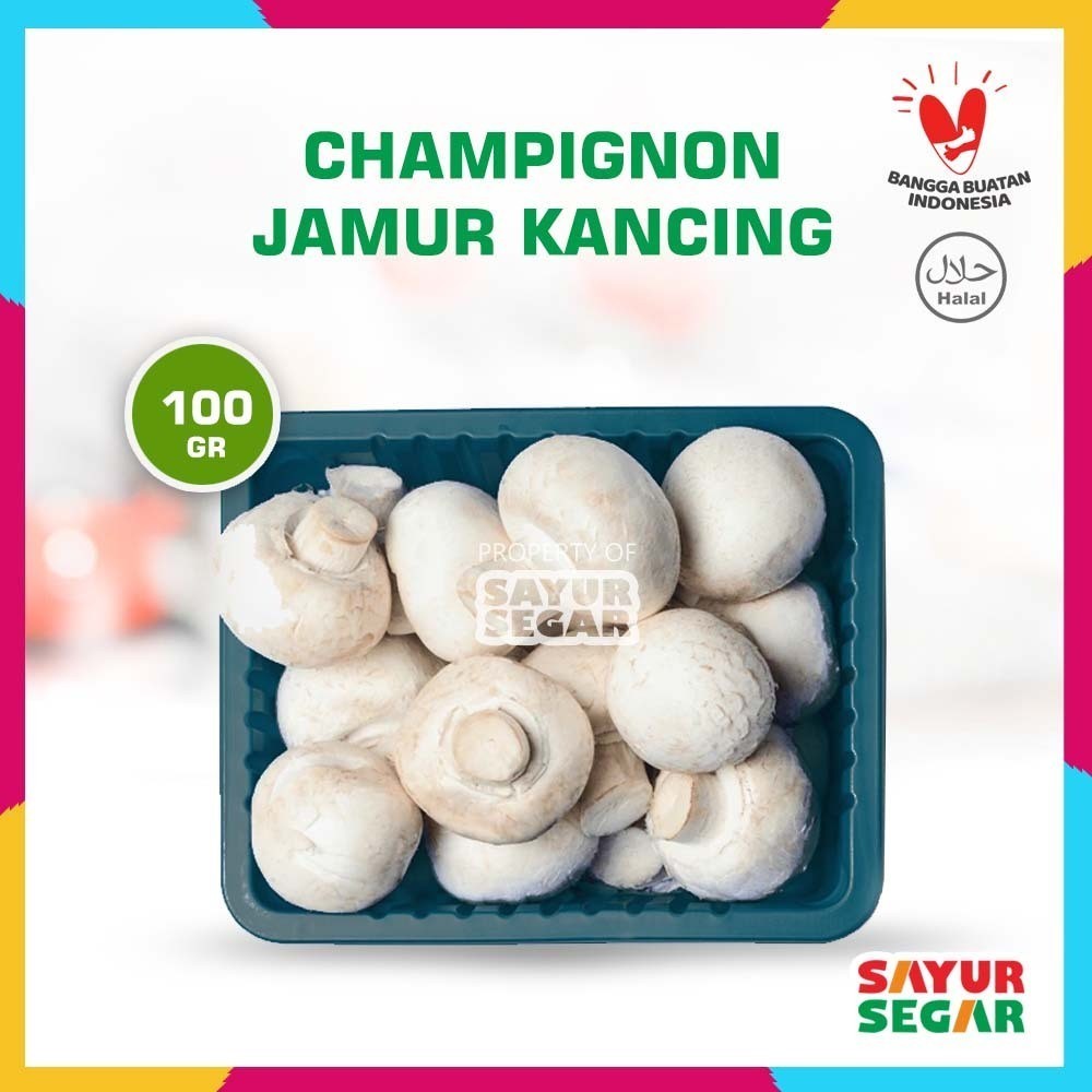 

Jamur Kancing Champignon 100g Fresh Siap Masak