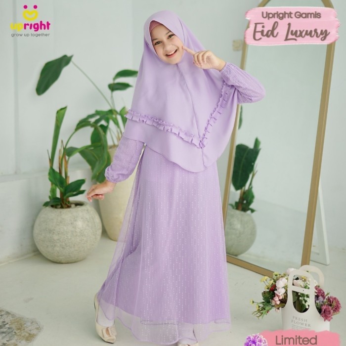 LO985 SET GAMIS LUXURY ORI UPRIGHT BAJU MUSLIM ANAK REMAJA PEREMPUAN 5-12TH STOK TERBATAS