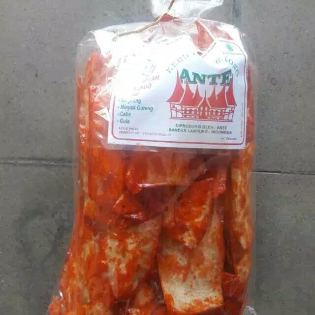 

NEW Keripik Singkong Sanjai Balado Ante Besar 430gr