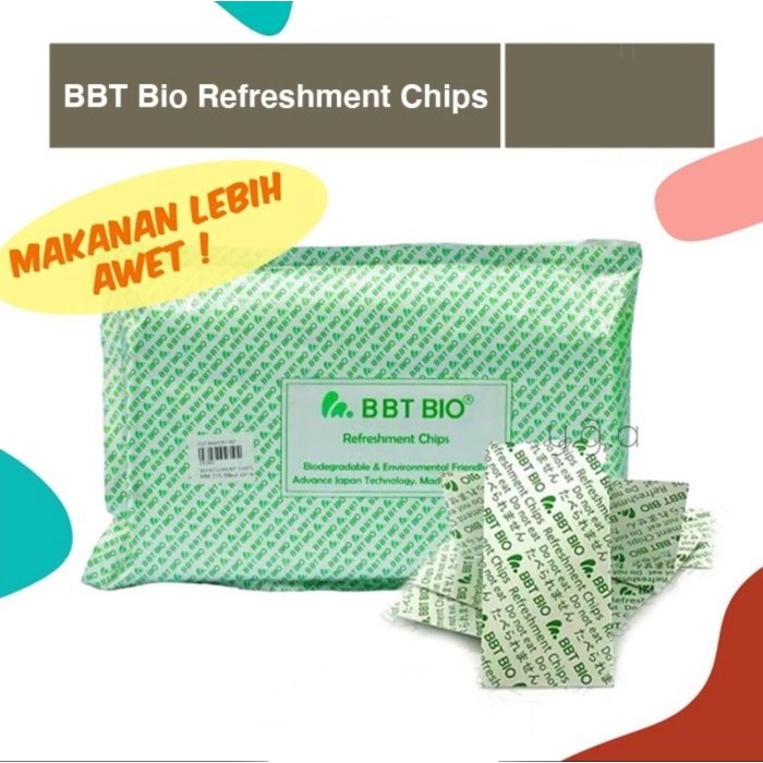 

TERUJI BBT BIO REFRESHMENT CHIPS/FOOD NANO CHIP/PENGGANTI SILICA GEL 50PCS