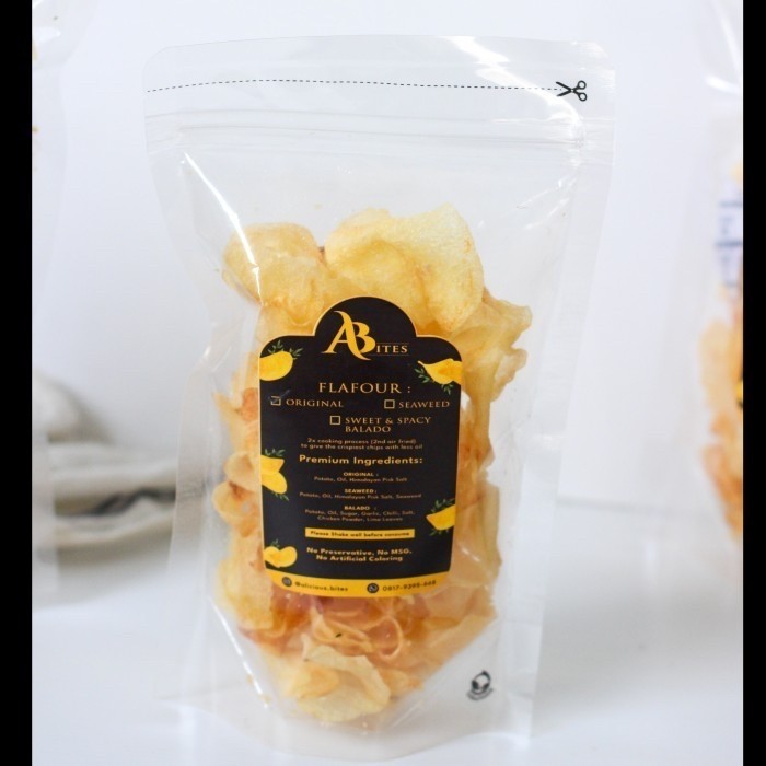 

PROMO SPECIAL Homemade Keripik Kentang Original Himalayan Salt Air Fryer Enak Gurih