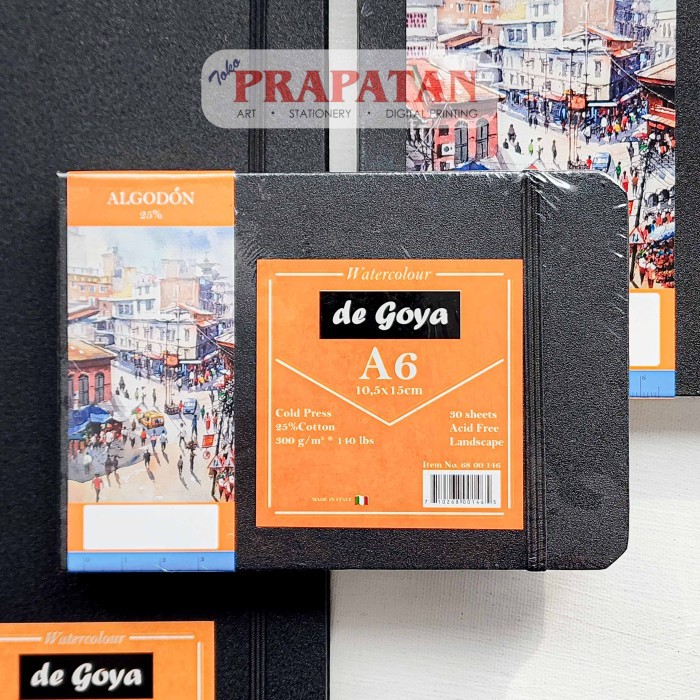 

De Goya Stitch Watercolor Book CP 300gsm Buku Cat Air