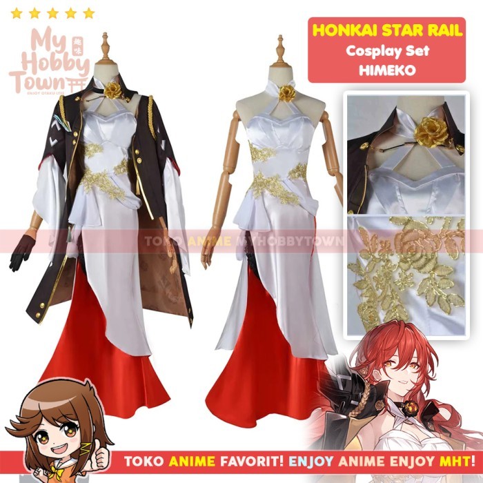 Kostum Cosplay Anime Game Honkai Star Rail Himeko