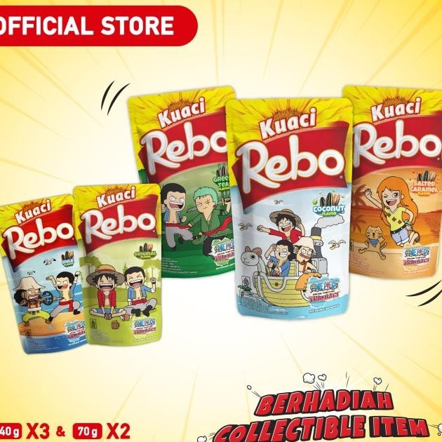 

Rebo Uaci One Piece Bundling 5 Pc Raa Green Tea Caramel Coconut 140 Gram L 70 Gram