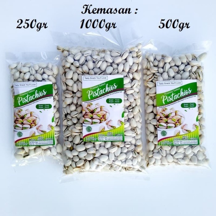 

Pistachios Roasted 1Kg/ Kacang Pistachio Fustuk Premium California Usa