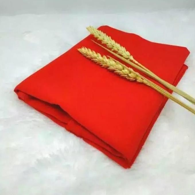 Pashmina//syal scarf//selendang//Shawl Polos Armani Exclusive - MERAH KAL