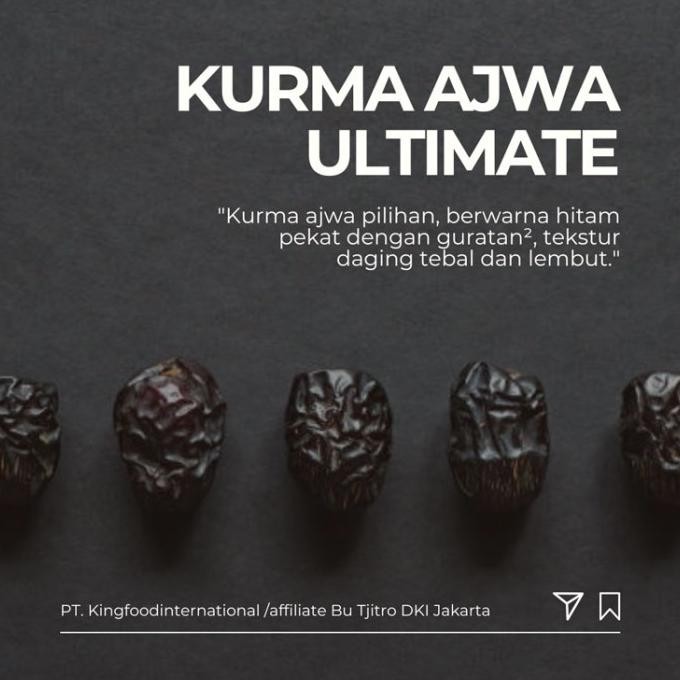 

Kurma Ajwa / Nabi 1 Kg Asli Madinah Premium Quality Original Dan Terpercaya