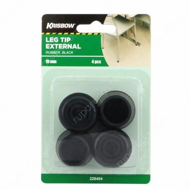 Tebaru Krisbow Alas Kaki Bantalan Karet Meja Dan Kursi 1.9 Cm 4 Pcs Berkualitas