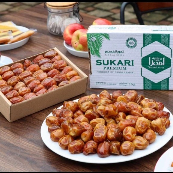 

Kurma Sukari Premium Grade A Kemasan 1 kg , Juga Disebut Kurma Raja