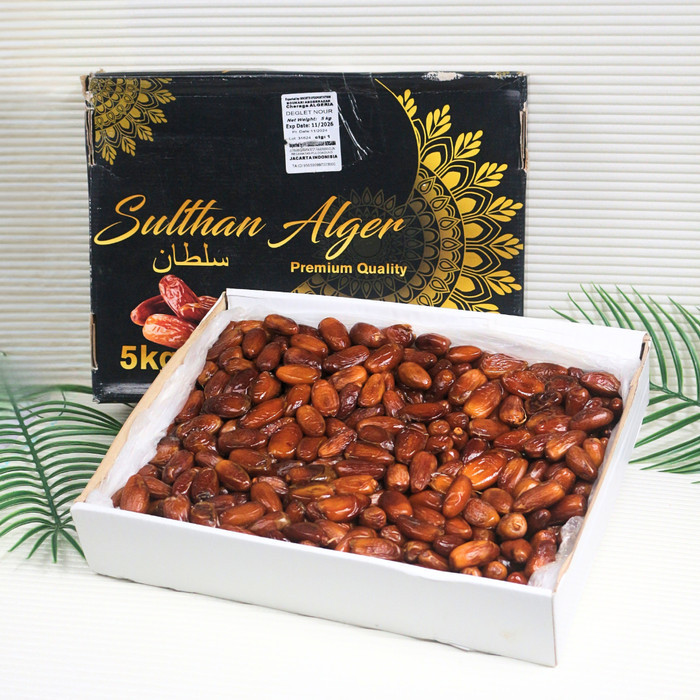 

Kurma Tunis Madu Non Tangkai Deglet Nour Algeria 5 KG