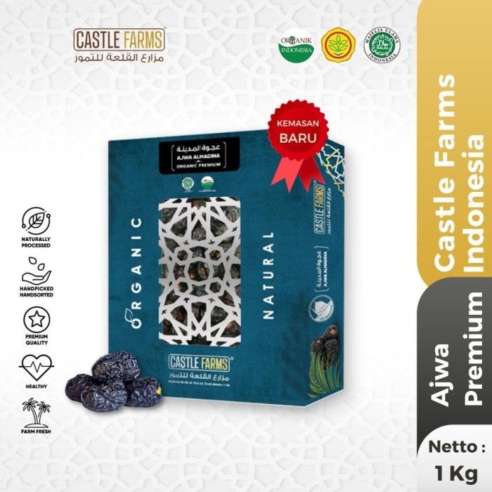 

Kurma Ajwa Medina Premium Organik 1 KG kurma Nabi 100% Original