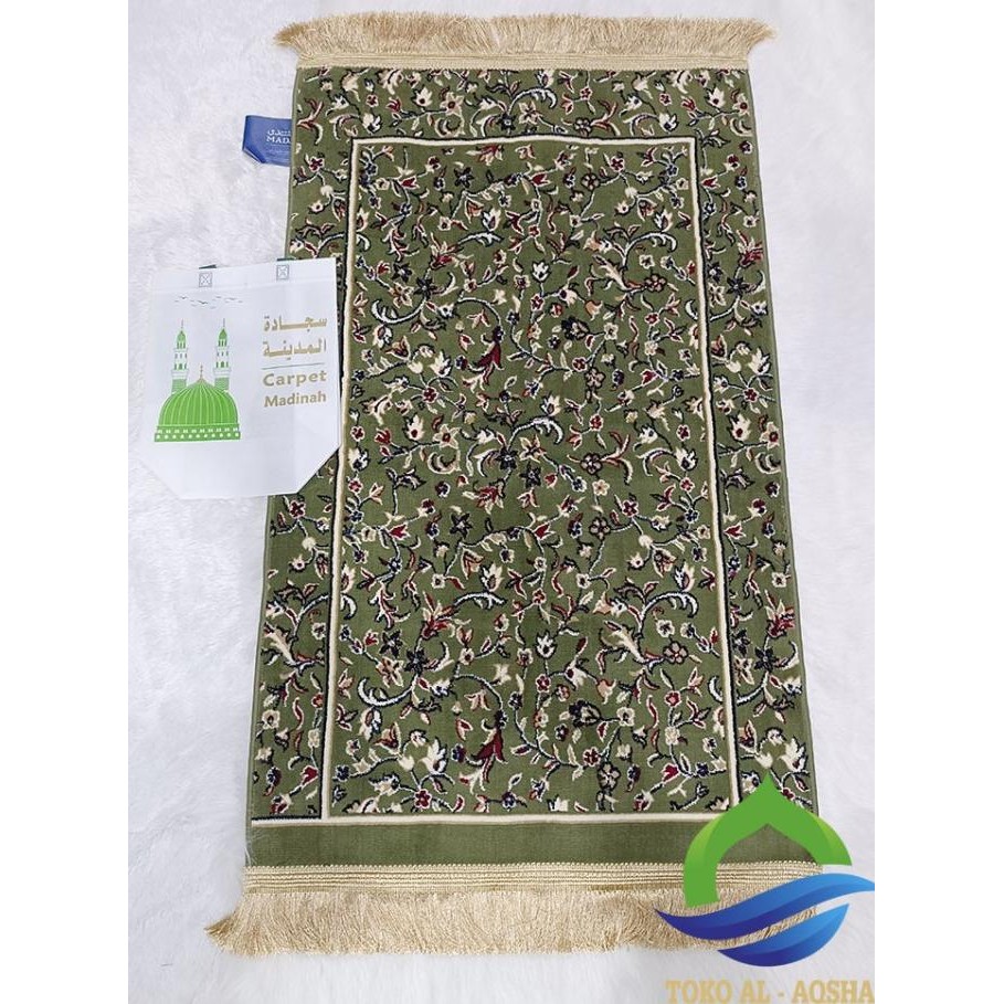 Sajadah Rawdah Polos hijau-Rawdah rug
