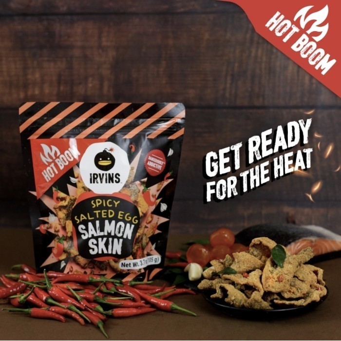 

[Hot Boom] Irvins Salted Egg Salmon Skin Spicy (105 Gr)