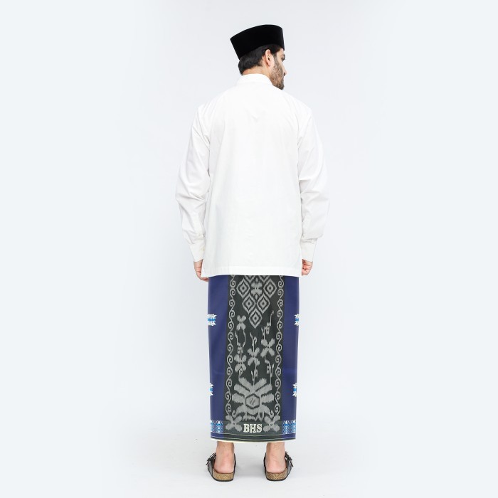 Ready Sarung Bhs Excellent Gold Motif E52 Smb Biru Tua Termurah