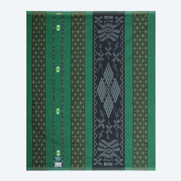 Terbaru Sarung Bhs Classic Silver Motif C45 Ssk Hijau Ready