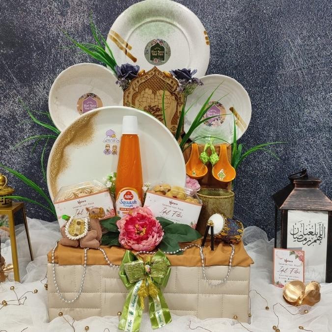 

New Trend!, Paket Dekorasi Lebaran Idul Fitri Hampers Parcel Hadiah Kue Kering 025