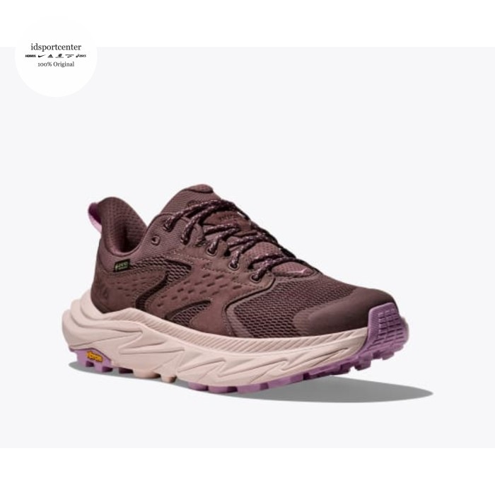 Hoka Anacapa 2 Low GTX Womens Hiking Shoes - Smoky Quartz / Cosmic Pearl