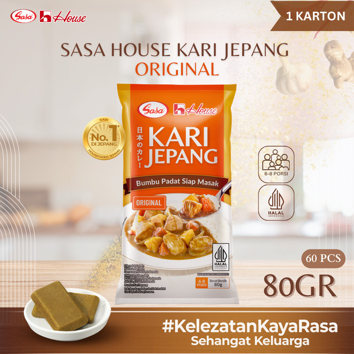 

TERLARIS! Sasa House Kari Jepang 80 gram Original - 60pcs (1 Karton)
