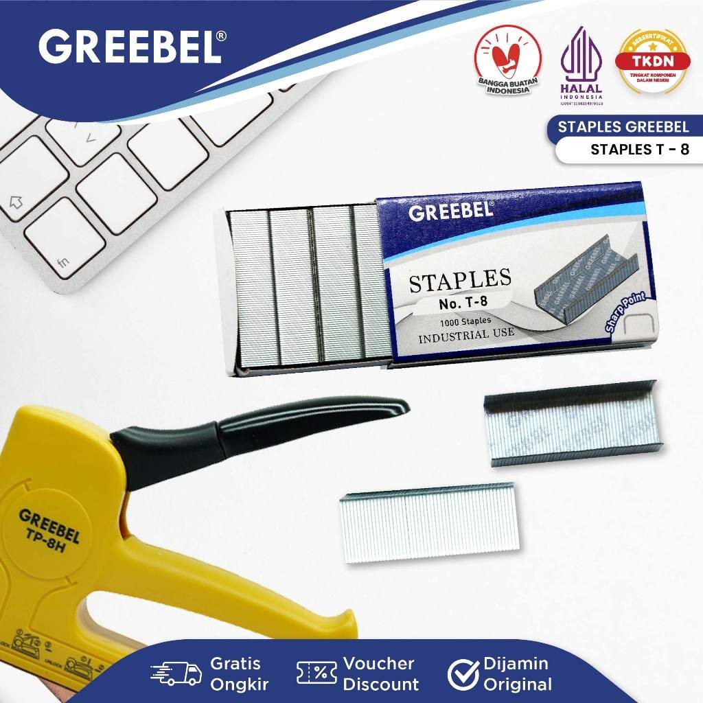 

GREEBEL ISI STAPLES REFIL / ISI STAPLES STEPLES HEKTER GREEBEL T 8 / STATIONERY CASTLE