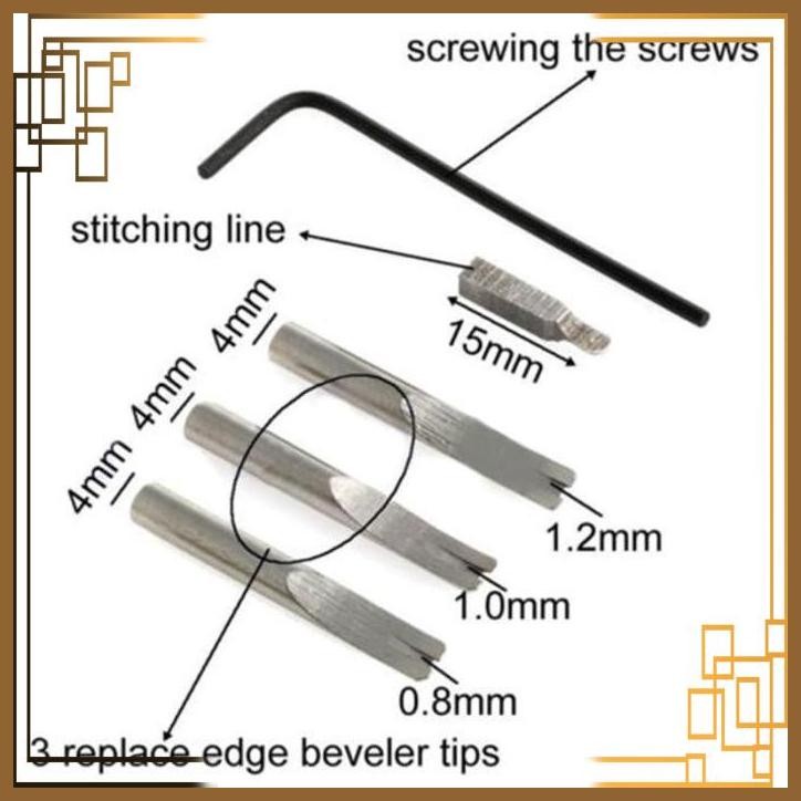 

[WMG] ALAT KERAJINAN KULIT STITCHING GROOVER CREASER BEVELER PUNCHER LEATHER
