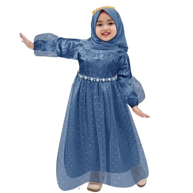 KidsFashion_Store Bisa Bayar Di tempat (COD) gamis anak perempuan Meliana 2-11tahun / gamis anak 8-1