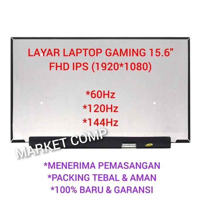 New Layar Led Lcd Laptop Lenovo Ideapad Gaming 3 3I 15 (15) 3-15 3I-15 Imh05 15Arh05 15Ach6 15Ihu6 1
