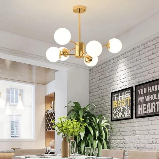 Promo Lampu Hias Plafon Bola Mewah / Lampu Langit Langit / Lampu Hias Bola