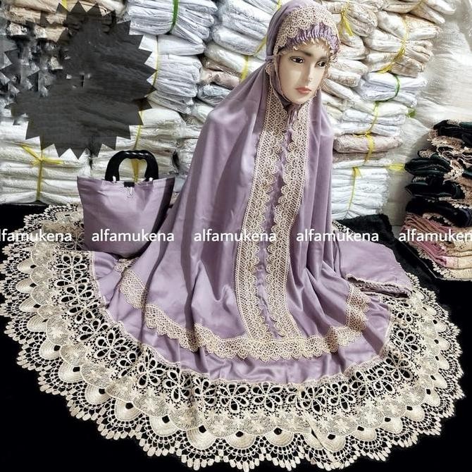 Miliki Mukena Dewasa Andin Ikatan Cinta Jumbo Kd Full Renda Seroja Terbaru Mukena Prada Keong Seroja