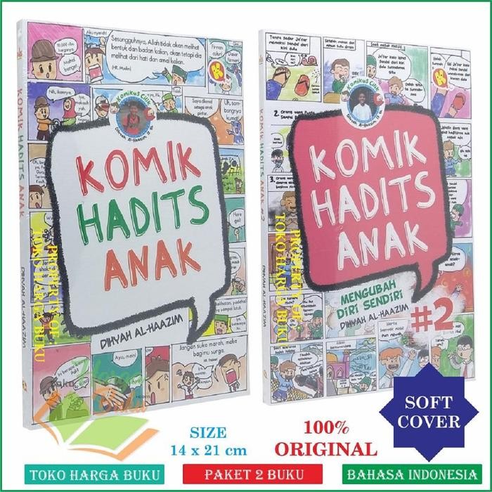 

Paket 2 Buku Komik Hadits Anak Jilid 1 Dan 2 Pustaka Al-Kautsar Kids Books