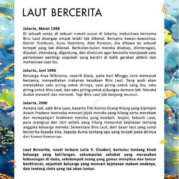

Novel Laut Bercerita Leila S. Chudori Soft Cover