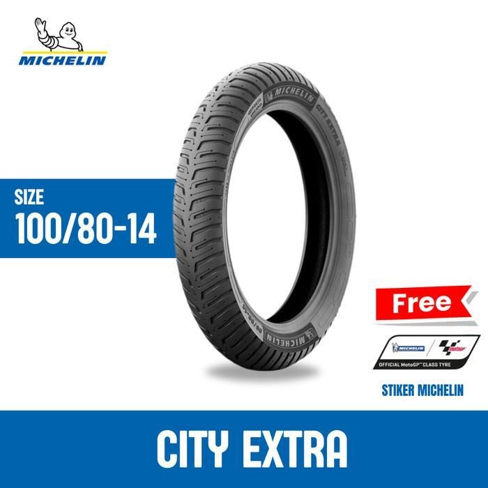 Michelin Ban Motor City Extra 100/80 Ring 14 - Ban Tubles