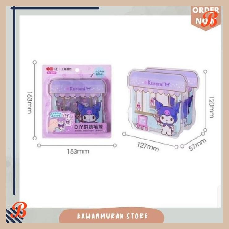 

| KK | TEMPAT PULPEN PENSIL KUROMI MELODY AKRILIK / KOTAK PENSIL SANRIO