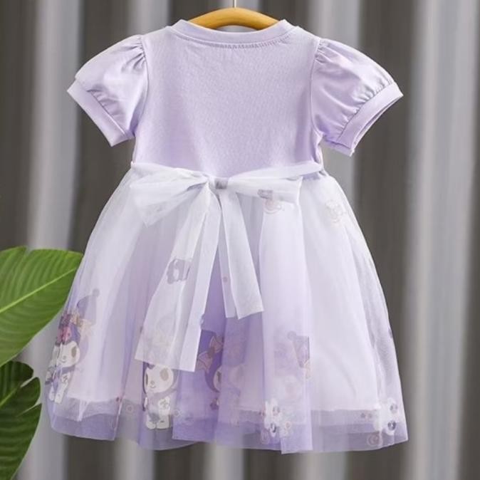 Sale Dress Kuromi Anak Dress Melody Anak Dress Anak Kuromi Melody Import