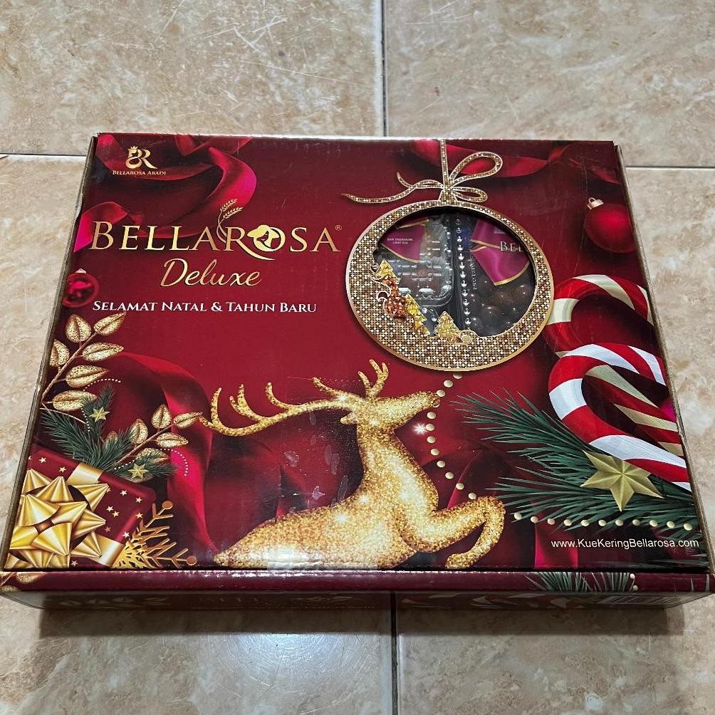 

COD Hampers Natal Paket Bellarosa kue kering premium Deluxe Santa Deer Christmas eag-124