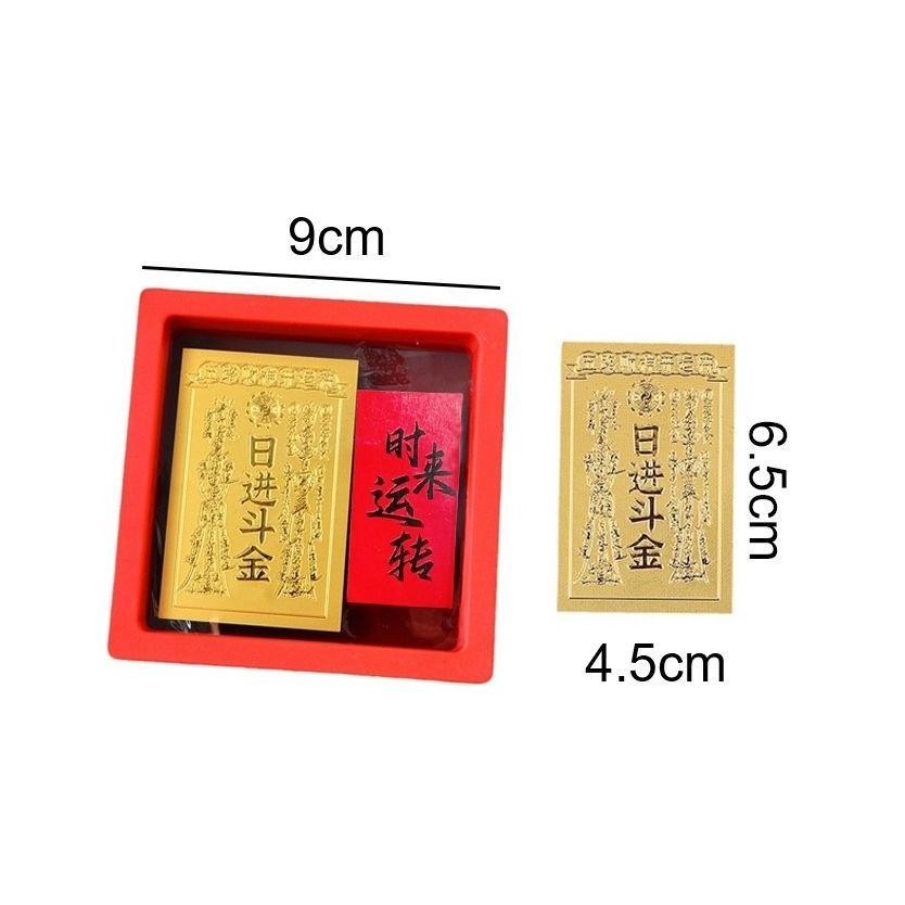 BISA COD Amulet Kekayaan Emas Dewa Rejeki Jimat Penarik Uang Chinese Feng Shui Jimat Penarik Uang Da