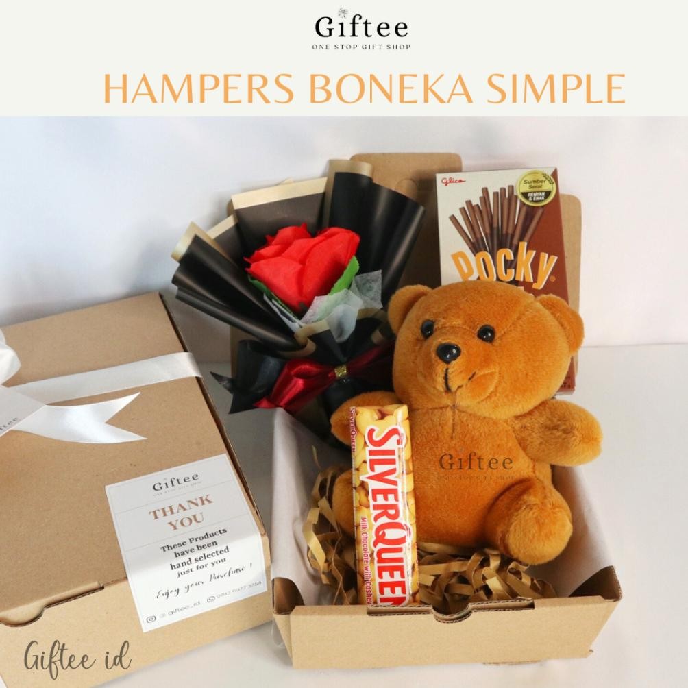 

SPECIAL HAMPERS BONEKA SIMPLE COKELAT BUNGA SNACK KADO HADIAH GIFT BOX ULTAH ULANG TAHUN BIRTHDAY WISUDA GRADUATION SEMPRO SIDANG ANNIVERSARY CEWEK WANITA TEMAN PACAR SOUVENIR MURAH VALENTINE HARI KASIH SAYANG PASANGAN BY GIFTEE ID y-76
