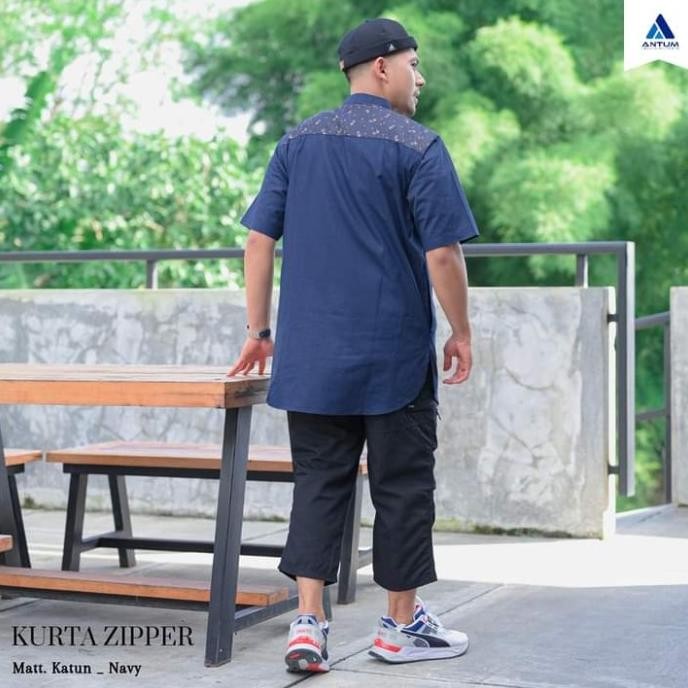 Promo Terbaru, Kurta Zipper Antum - Kurta Antum - Kurta - Kemeja