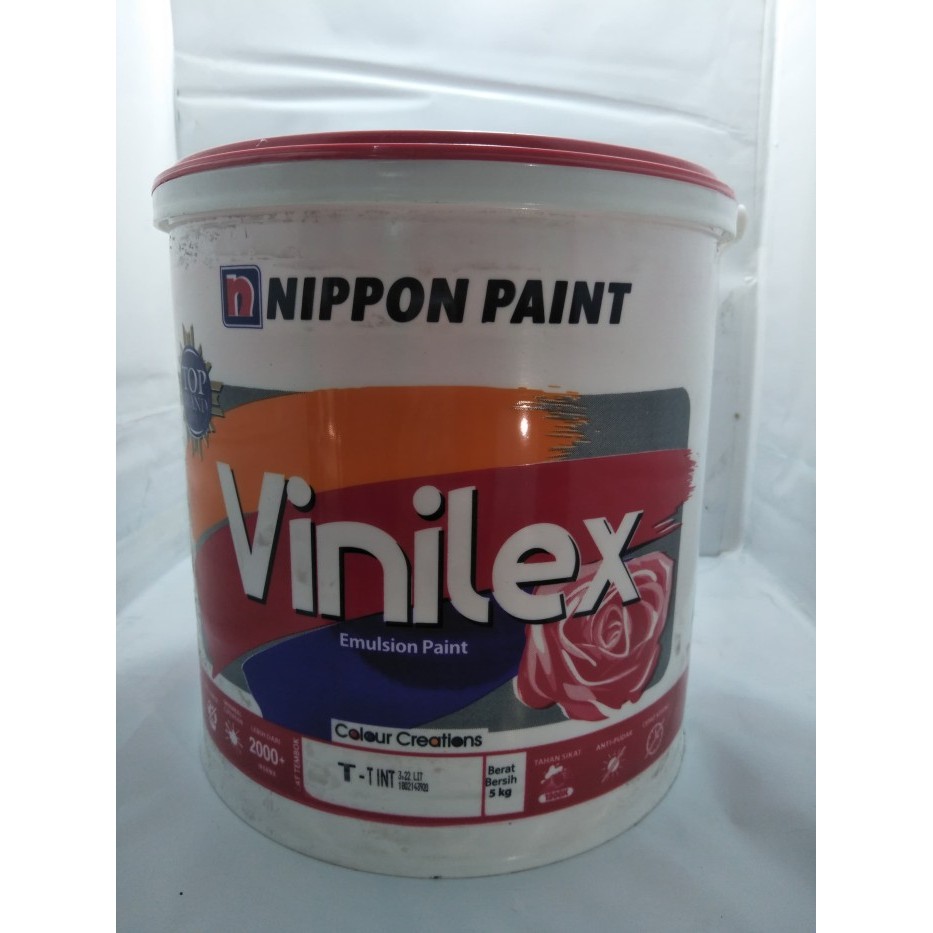 Tebaru Cat Vinilex Nippon Paint Tinting Brilliant White D1 galon Berkualitas