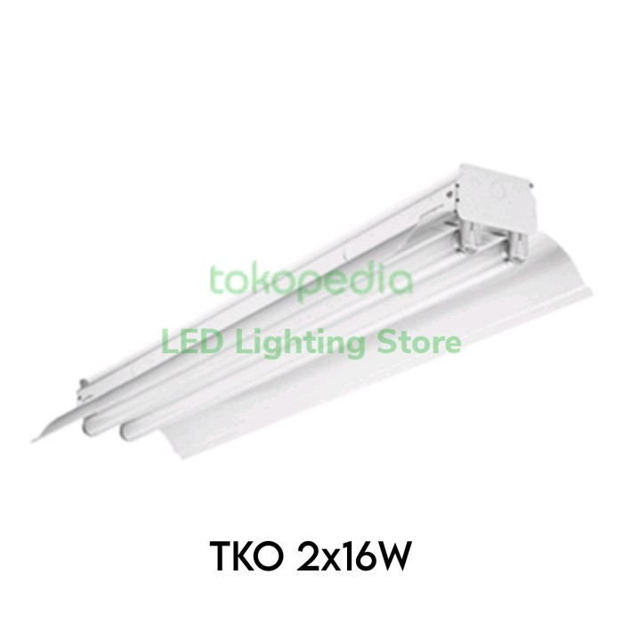 Kap Lampu TKO 2x16W 120cm TL 2x16 Watt Philips